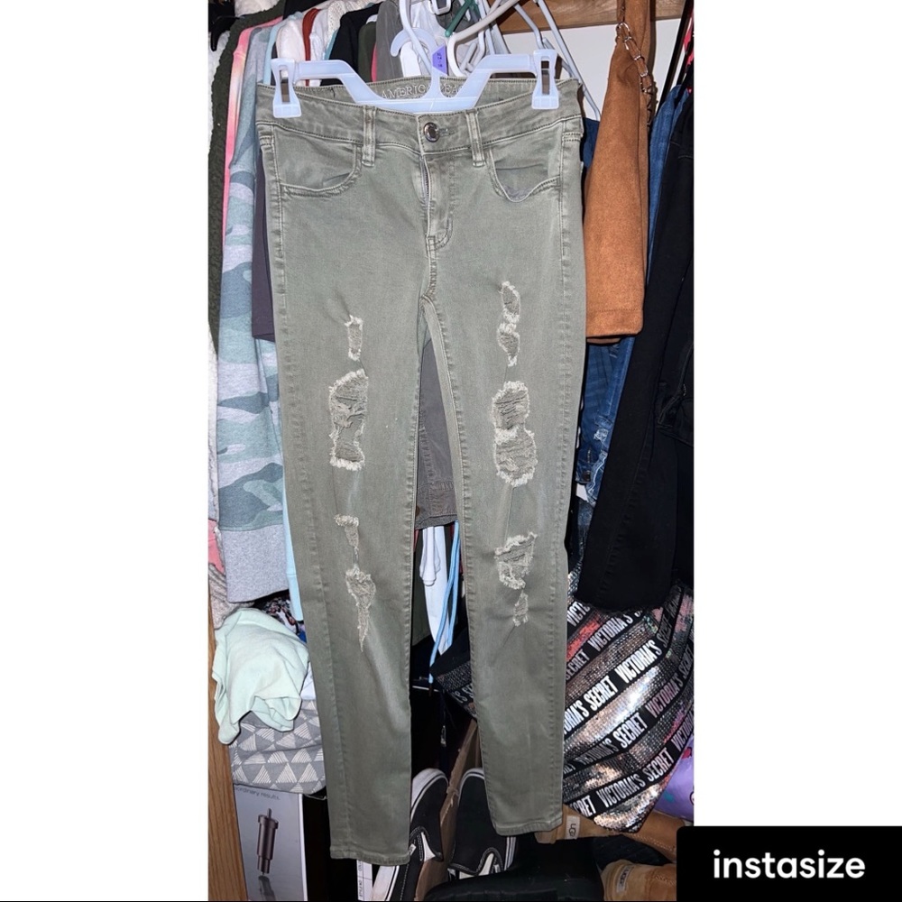 American eagle green jeans